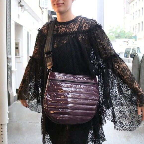 NEW Black Patent Leather the Monterey 'Think Roylen' Shoulder/Crossbody Bag - Picture 10 of 10